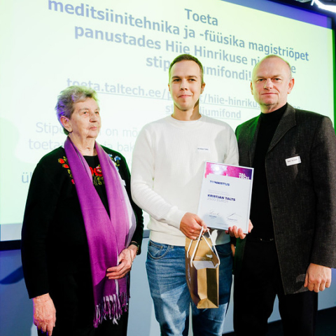 Hiie Hinrikus koos stipendiaadiga