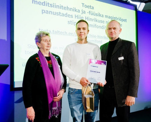 Hiie Hinrikus koos stipendiaadiga